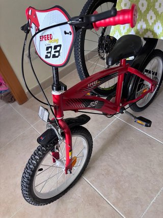 Bicicleta infantil roja SPEED 33