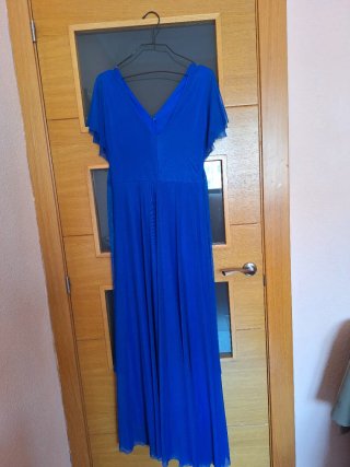 Vestido largo azul
