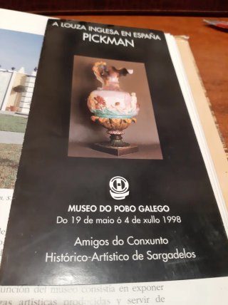 Jarrón Pickman Raro Único Medalla Oro