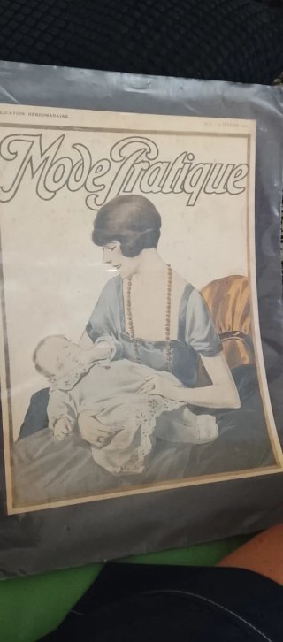 Portada original revista francesa Mode Pratique. 1