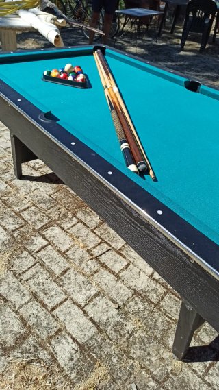 Mesa de billar con patas plegables 1,78x1,00x0,78