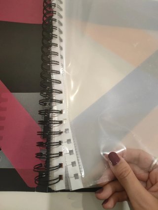 Carpeta de fundas de plástico