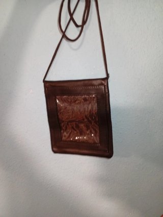 Bolsa transversal homem castanha