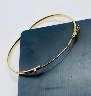 PULSERA CAÑA FINA DE ORO 18K. Peso 7.52g