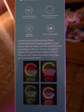 Altavoz Carga Inalámbrica LED BT 2301