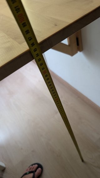Mesa de comedor plegable de madera