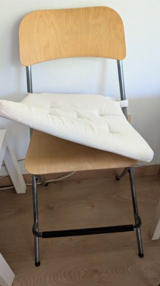 Mesa de comedor plegable de madera