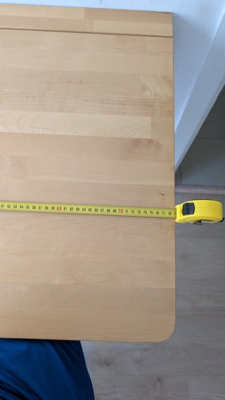 Mesa de comedor plegable de madera