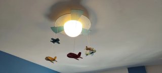 Lámpara infantil aviones