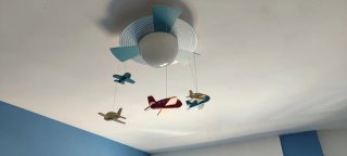 Lámpara infantil aviones