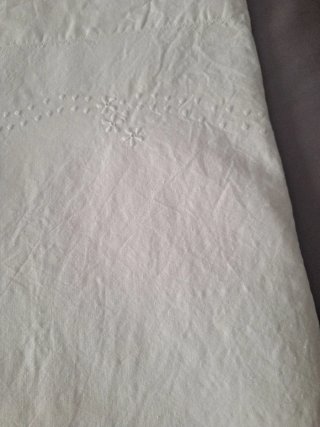 Juego de sábanas y funda almohada bordada a mano