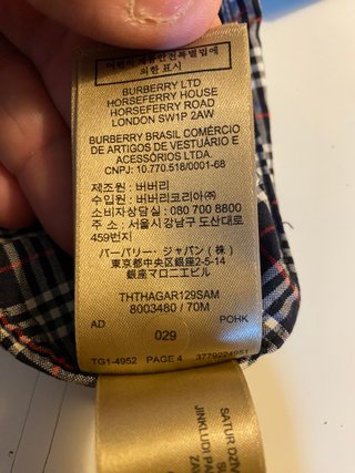 Camicia Burberry London Uomo Check 3XL Cotone