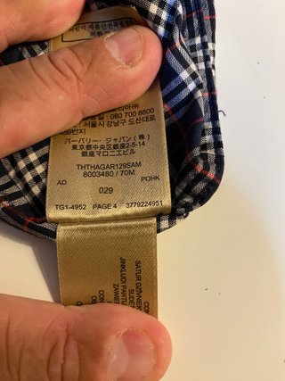 Camicia Burberry London Uomo Check 3XL Cotone
