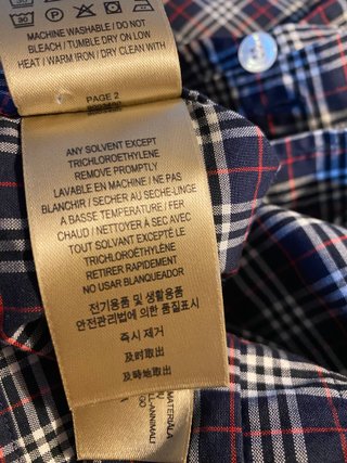 Camicia Burberry London Uomo Check 3XL Cotone