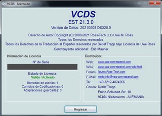 DIAGNOSTICO VAGCOM EN ESPAÑOL CON MANUALES 26.3