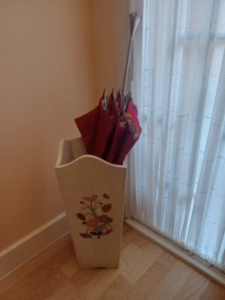 Paragüero de madera artesano