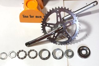 Plato y biela monoblock bmx clásica