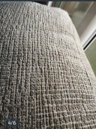 Sofá modular beige y marrón
