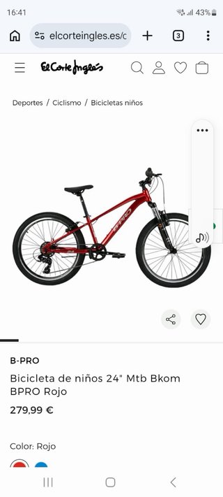Bicicleta Montaña Naranja B-PRO
