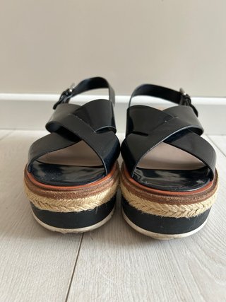 Sandalias de plataforma negras