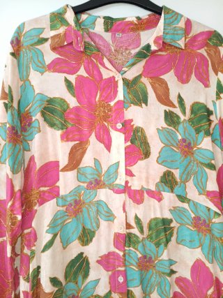 Vestido largo estampado floral