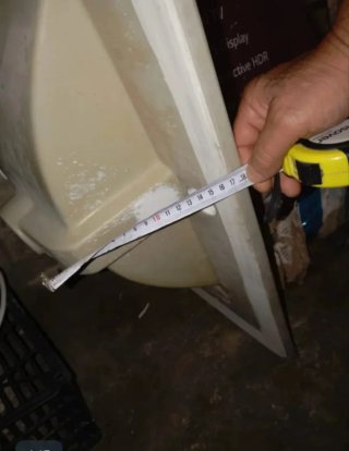 Lavabo de cerámica blanco