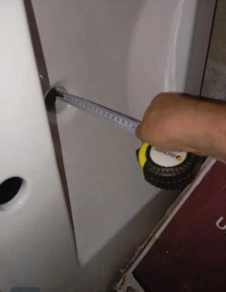 Lavabo de cerámica blanco