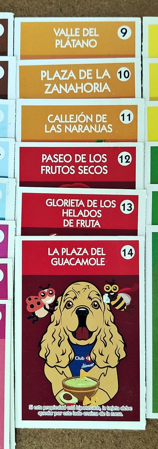 CARTAS CALLES MONOPOLY CARREFOUR
