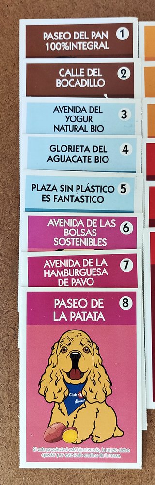 CARTAS CALLES MONOPOLY CARREFOUR