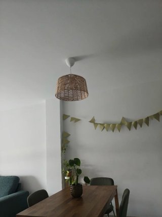 Lámpara de techo Ratan Ikea modelo Havsdjup