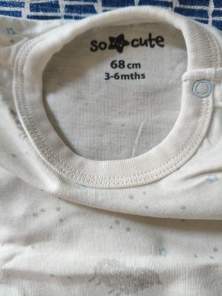 Bodys bebé manga larga 3-6 meses (68cm)