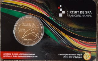 Bélgica 2025 Circuito Spa 2 Euros Conmemorativa