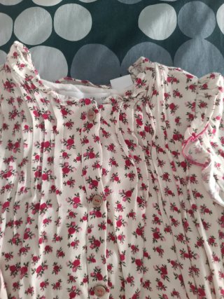 Zara Vestido Estampado Flores 4-5 Anos