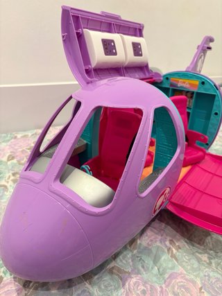 Avión de Juguete Barbie Morado Sin las Barbies