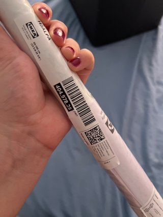 Barra armario ikea blanca
