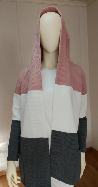 Chaqueta Hollys color block con capucha