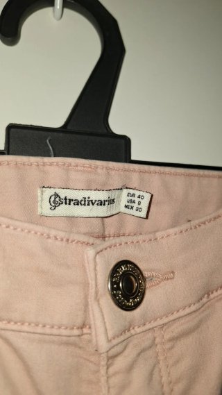 Vaqueros Stradivarius Rosa Talla 40
