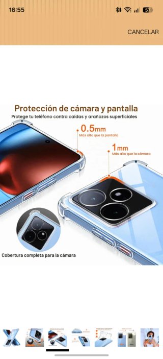 2 Carcasas Realme GT7. Nuevas