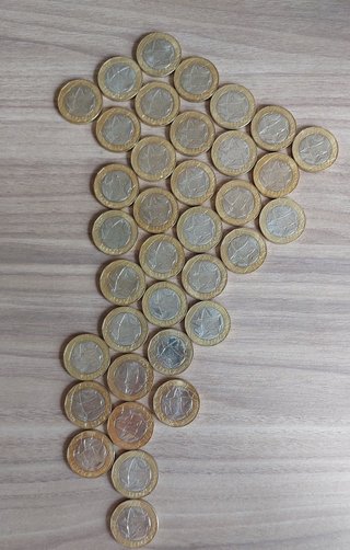 36 monete 1000 lire 1997 confini sbagliati