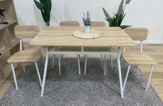 Mesa de comedor madera con sillas