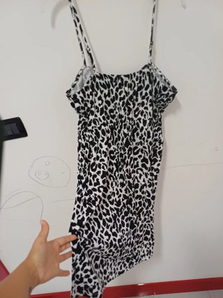 Vestito donna fantasia leopardata taglia M