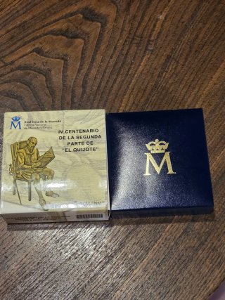 Moneda 100 Euros Oro IV Centenario El Quijote II