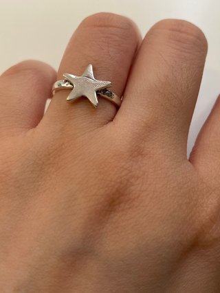 Anillo de plata con estrella