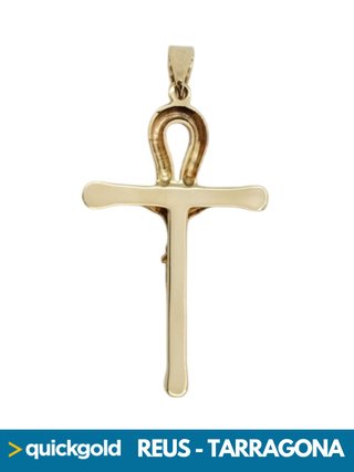 035-03-00750 CRUCIFIJO ORO 18K ANKH