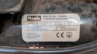 Lote 3 Máquinas - cortadora, sierra, compresor