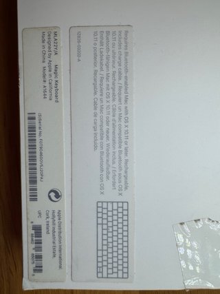 Teclado Apple Magic keyboard y raton Ver descripci