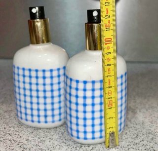 Set 2 Dispensadores Cerámica Azul y Blanco