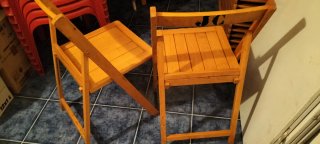 Sillas plegables de madera