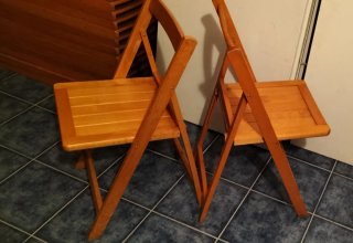 Sillas plegables de madera