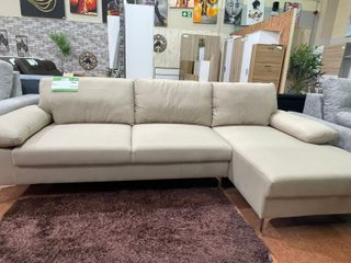 Sofá Chaise Longue Beige Tela
